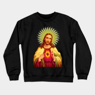 Sacred Heart of Jesus Catholic Detente Sagrado Corazon de Jesus Crewneck Sweatshirt